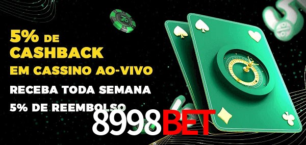 Promoções do cassino ao Vivo 8998Bet